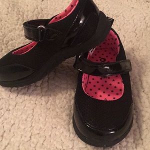 Toddler girls black dress up shoes